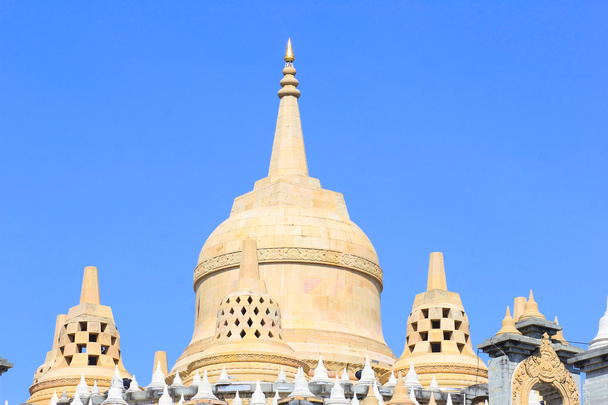Sandstone Pagoda in Pa Kung Temple at Roi Et of Thailand. There is a place for meditation. - Photo, Image