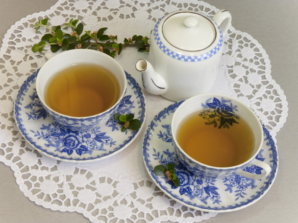 Two cups of delicious tea - Photo, Image