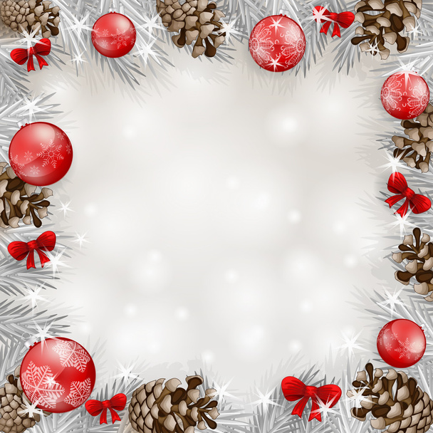 Fundo com bolas de Natal
 - Foto, Imagem