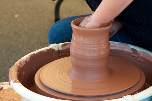 陶工の車輪 - 写真・画像