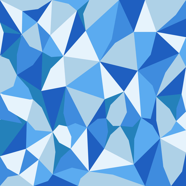 διάνυσμα αφηρημένη ακανόνιστο πολύγωνο φόντο με μοτίβο σε ουρανόs μπλε χρώματα - Διάνυσμα, εικόνα