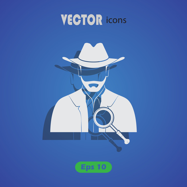 Detective vector icono
 - Vector, Imagen