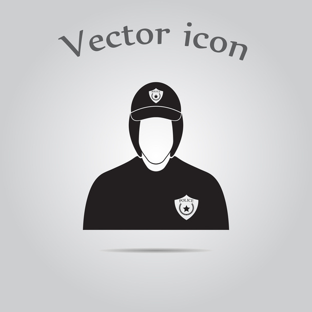Значок полицейского курсанта
 - Вектор,изображение