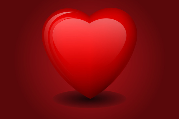 Love Heart vector - Vetor, Imagem