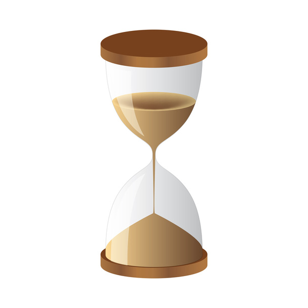 Hourglass sand clock - Vector, afbeelding