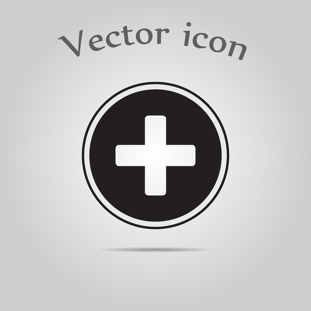 Orvosi kereszt ikon - Vektor, kép