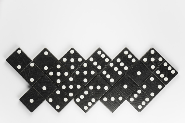 Black Domino bricks - Photo, Image