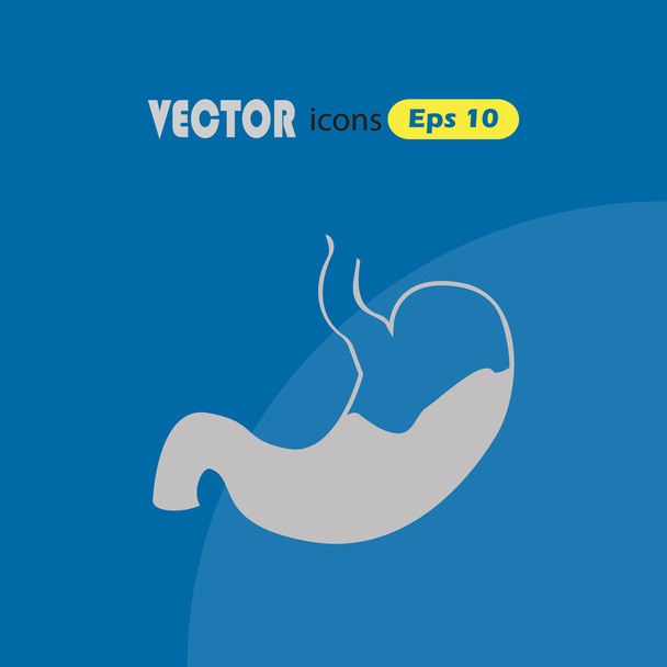 ikona ludzkiego żołądka - Wektor, obraz