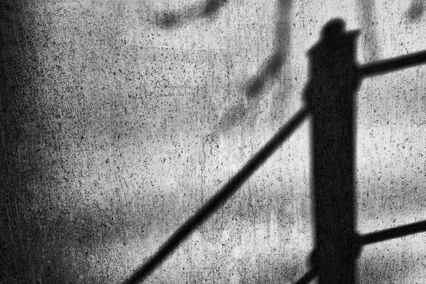 Abstract shadows on a painted metal surface - Photo, Image