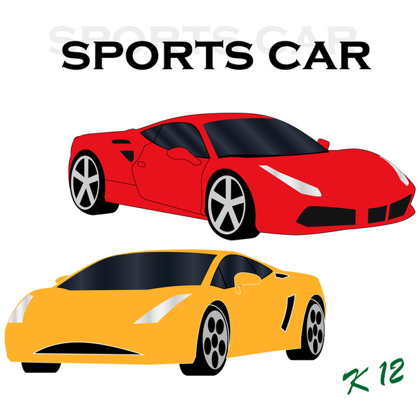 2 coches deportivos
. - Vector, Imagen