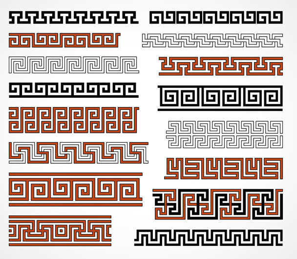 Greek style borders - Vector, Image