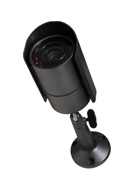 Bewakingscamera met lumineuze achtergrondverlichting  - Foto, afbeelding