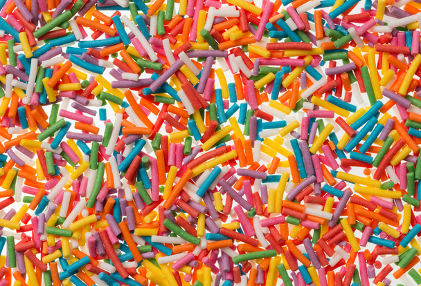 Suikerwerk confetti voor voedsel decoratie achtergrond - Foto, afbeelding