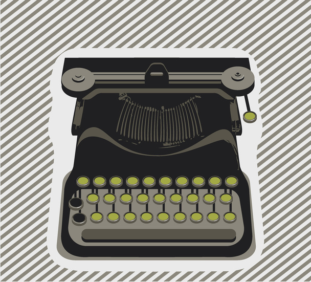 máquina de escrever - Vetor, Imagem