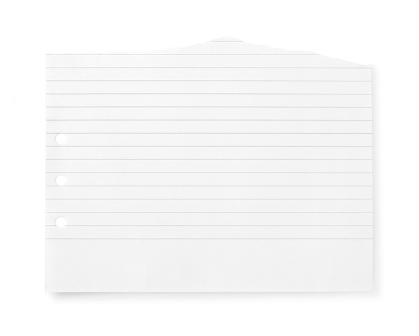 Ανίχνευση σχισμένης σελίδας σημειωματάριου (Notepad) - Φωτογραφία, εικόνα