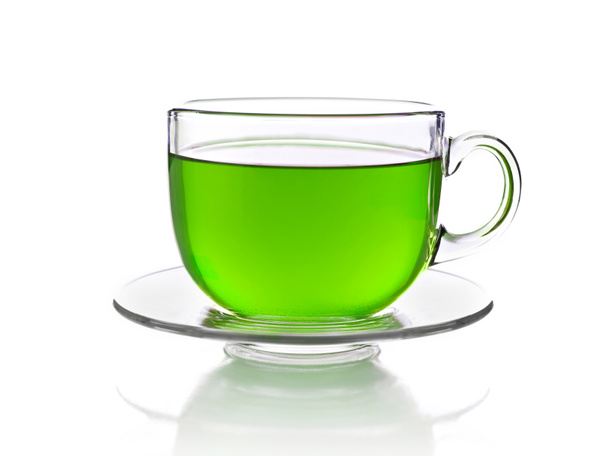 Vihreä tee valkoisella
 - Valokuva, kuva