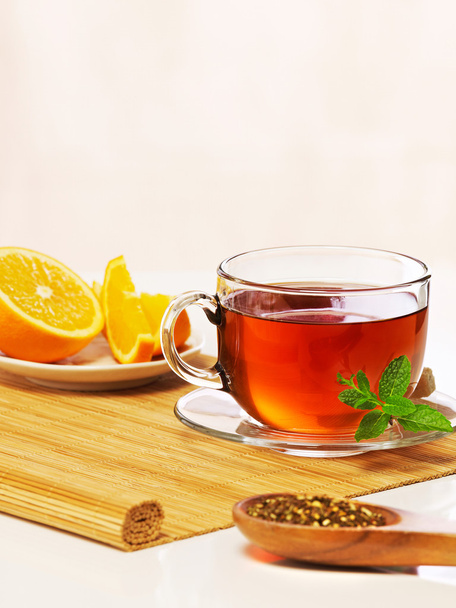 Menta tea, narancs - Fotó, kép