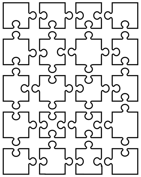 Ілюстрація білої головоломки
 - Вектор, зображення