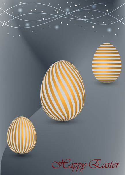 Joyeux fond de Pâques avec un oeuf coloré
 - Vecteur, image