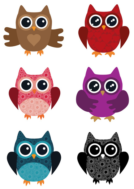 Owl Background Vector - Vektör, Görsel
