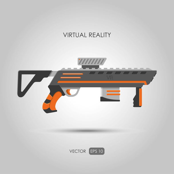Pistola per il sistema di realtà virtuale. Armi da gioco
. - Vettoriali, immagini