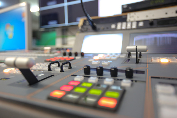 Televizní vysílání, pracovat s video a audio mixer - Fotografie, Obrázek
