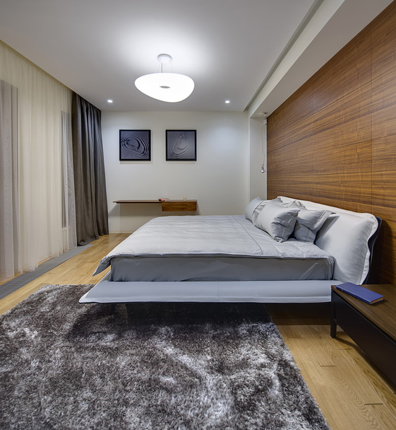 Bedroom in a modern style - Fotoğraf, Görsel