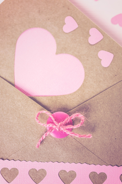 Sevgililer günü kartı el hazırlanmış - Fotoğraf, Görsel