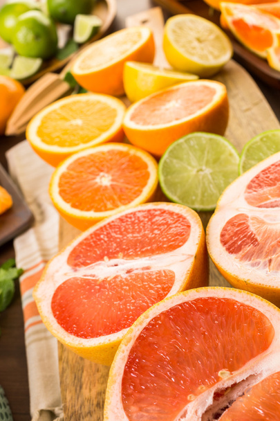 Variety of citrus fruits - Photo, Image
