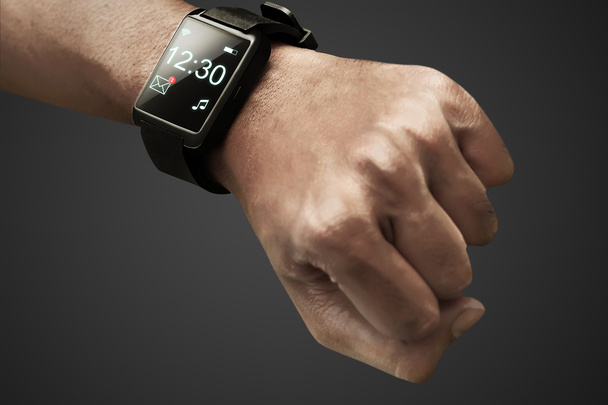 Human hand wearing smart watch - Foto, immagini