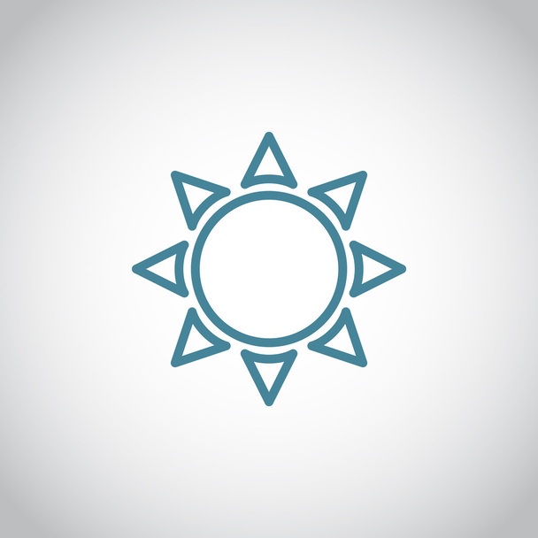 summer sun icon - Вектор,изображение