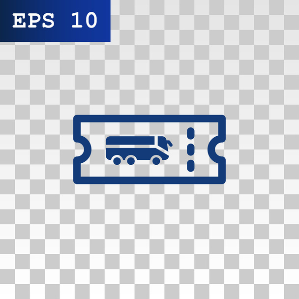 Bus passenger ticket icon - ベクター画像
