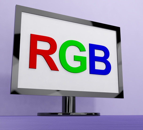 RGB ekran televizyon veya bilgisayar monitörü için - Fotoğraf, Görsel