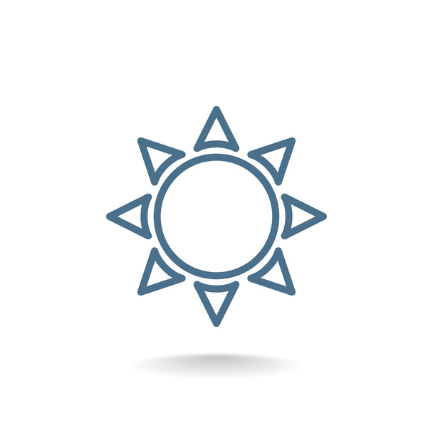 summer sun icon - Вектор, зображення