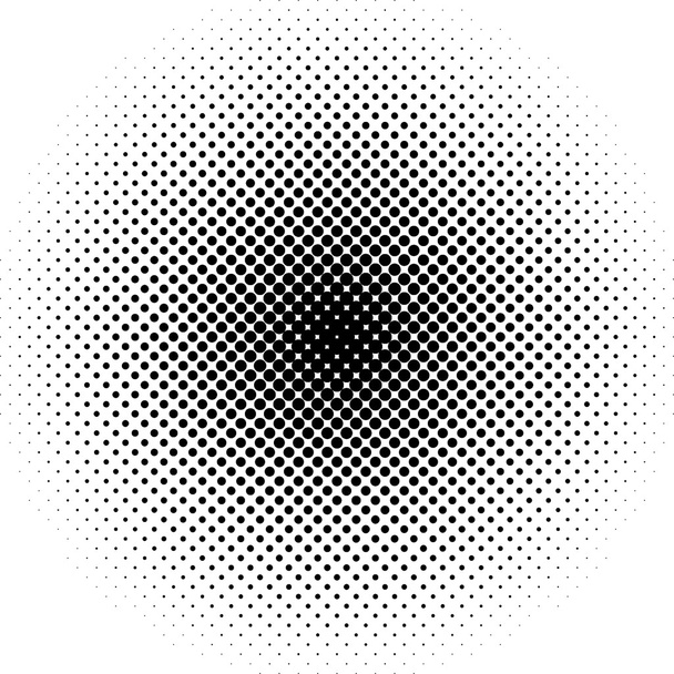 黒のハーフトーンのパターン - ベクター画像
