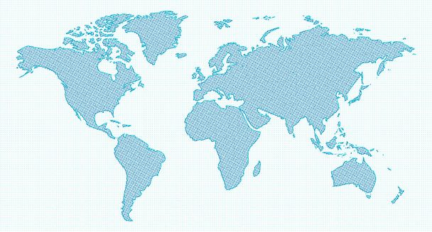 Abstract Dotted Mappa del Mondo
 - Vettoriali, immagini