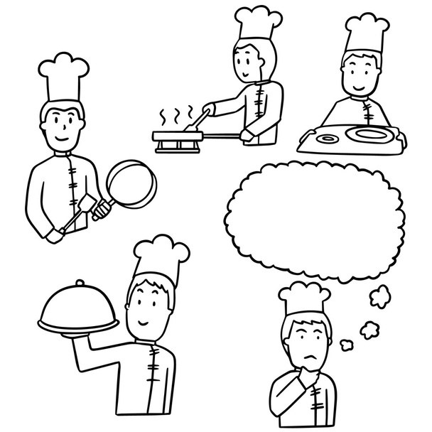 векторний набір шеф-кухаря
 - Вектор, зображення