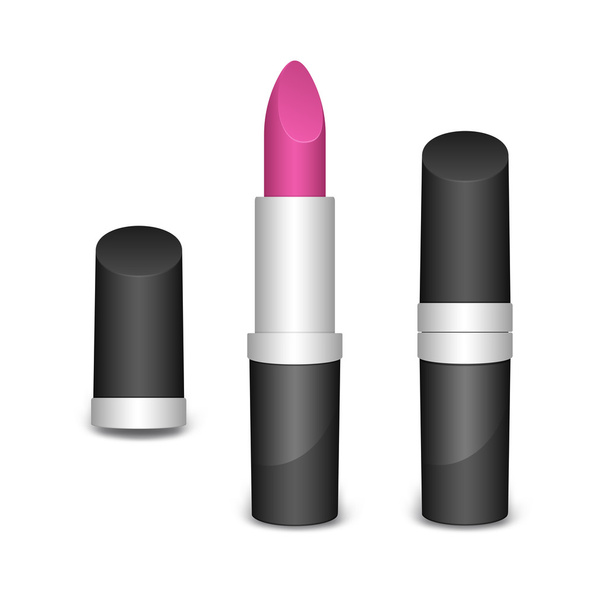 Lipstick on a white background - Vector, afbeelding
