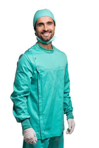 χαμογελώντας αρσενικό χειρουργός - Φωτογραφία, εικόνα