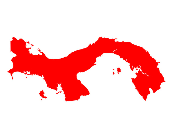 Accurate map of Panama - Vector, Image