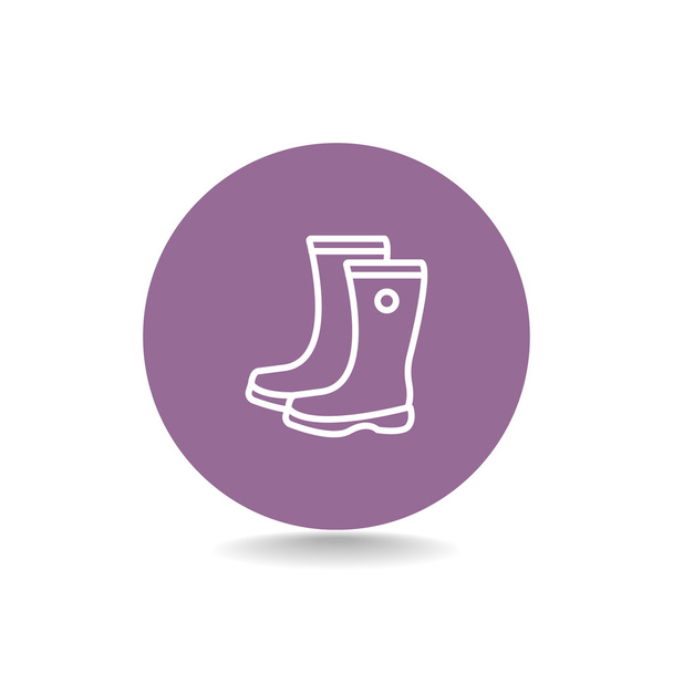 Gum boots icon - Vektor, Bild