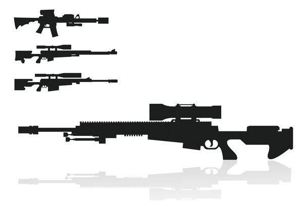 σύνολο εικονιδίων όπλα όπλο - Διάνυσμα, εικόνα