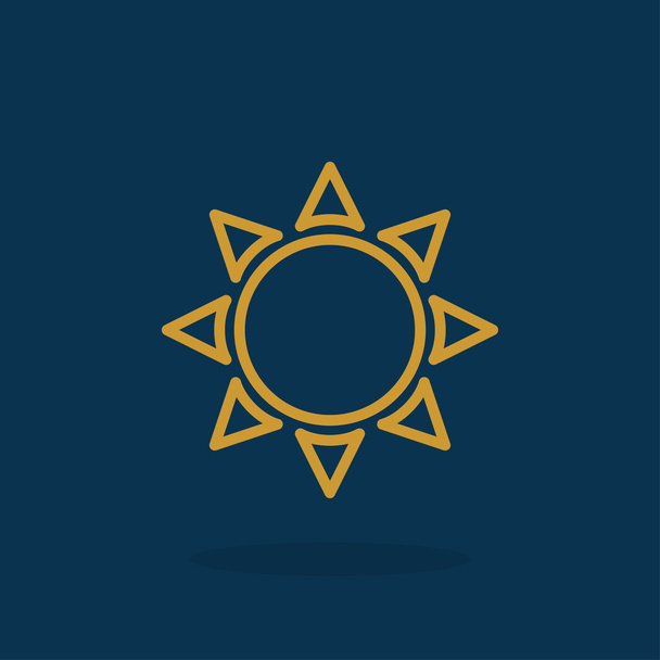 summer sun icon - Вектор, зображення