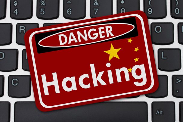 Chinois Hacking Danger signe
 - Photo, image