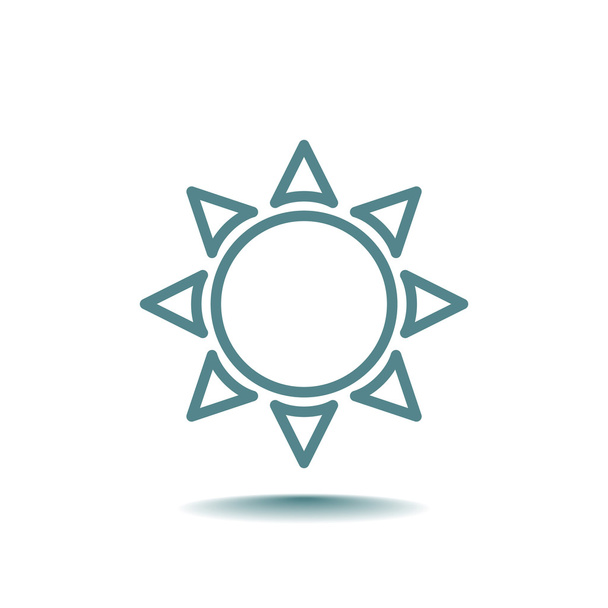 summer sun icon - Vektor, obrázek