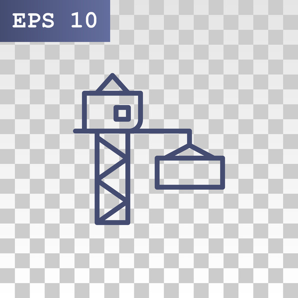 construction crane icon - Vector, Image