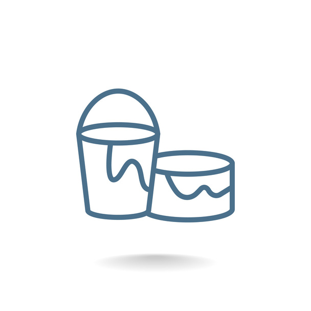paint cans icon - Wektor, obraz