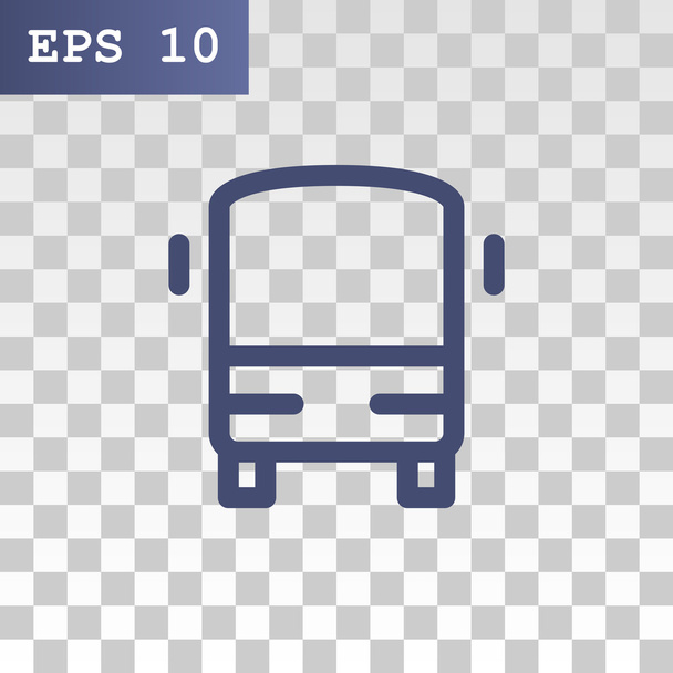 passenger bus icon - Vector, imagen