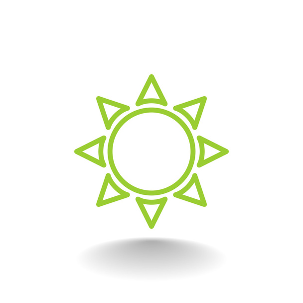 summer sun icon - Vetor, Imagem