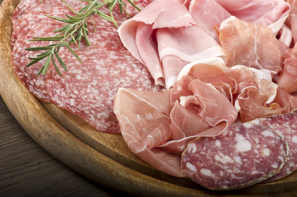 various Italian salami - Foto, Bild
